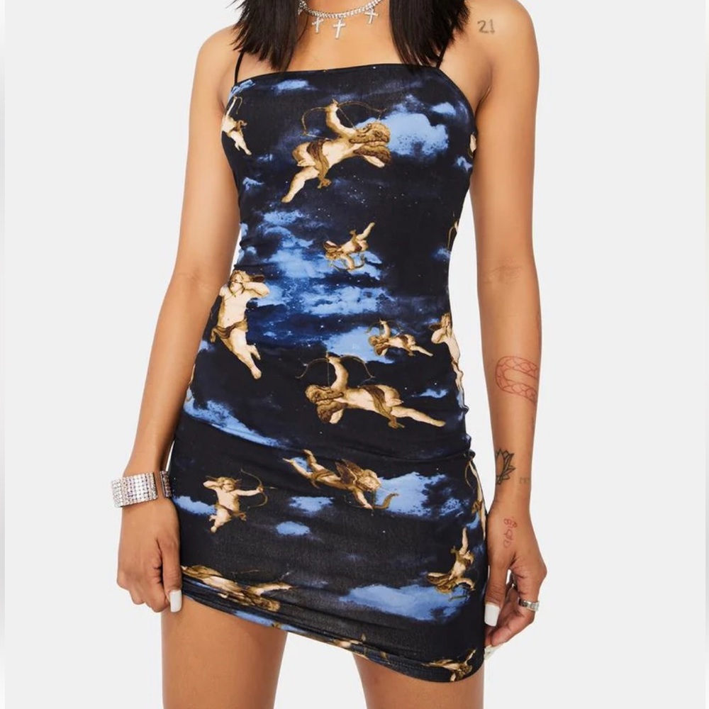 SMALL BEAR DANCE Black and blue angel dress